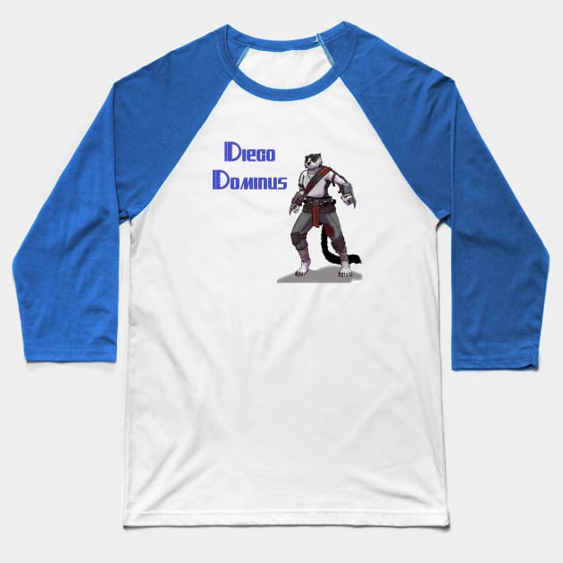 Diego Dominus Baseball T-Shirt by Die by the Sword Podcast